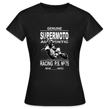 Supermoto - Frauen T-Shirt - Schwarz - Vorne - AI Model Female 172 dark (172cm)