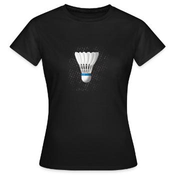 Federball - Badminton - Frauen T-Shirt - Schwarz - Vorne - AI Model Female 172 dark (172cm)