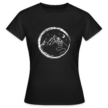 Wanderlust night - T-shirt Femme - noir - Devant - AI Model Female 172 dark (172cm)