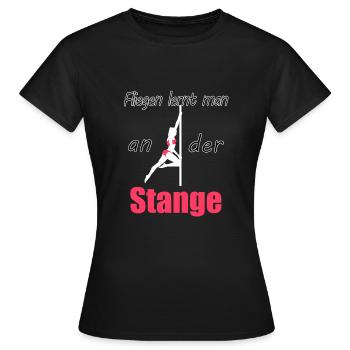 Vous apprenez à voler sur le poteau - T-shirt Femme - noir - Devant - AI Model Female 172 dark (172cm)
