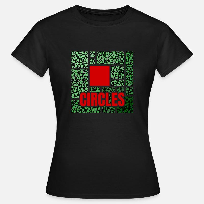 Green Spotted Abstraction - Women's T-Shirt - black