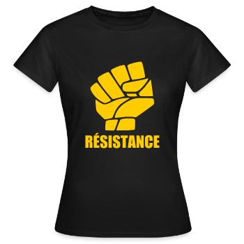 Résistance - Women's T-Shirt - black - Front - AI Model Female 172 dark (172cm)