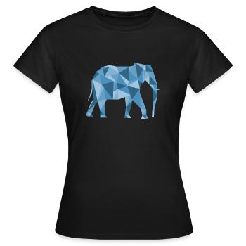 Éléphant éléphant - T-shirt Femme - noir - Devant - AI Model Female 172 dark (172cm)