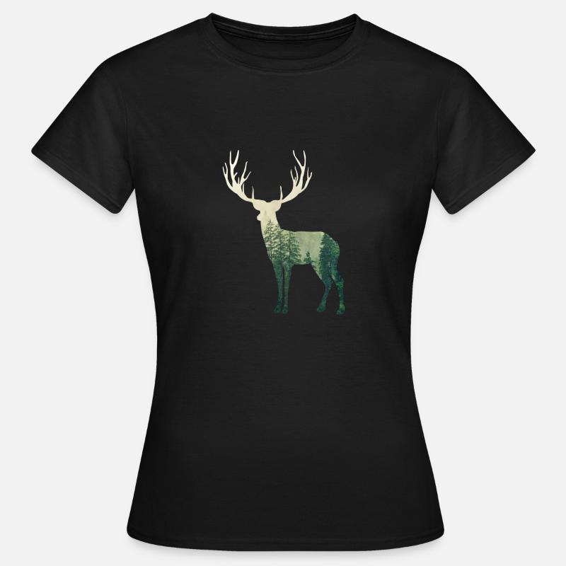 Deer forest - Women's T-Shirt - black