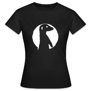 Meerkat Suricate Mungo Monkey Animals Gift Idea - Women's T-Shirt - black - Front - AI Model Female 172 dark (172cm)