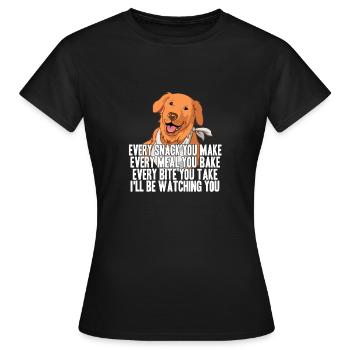 Labrador - T-shirt Femme - noir - Devant - AI Model Female 172 dark (172cm)