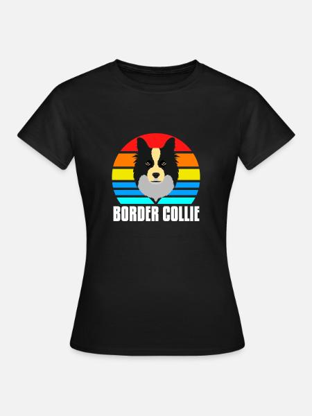 Border Collie - Frauen T-Shirt - Schwarz