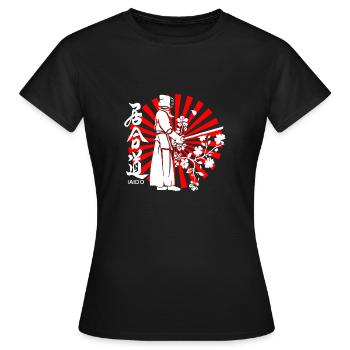 Iaido - Frauen T-Shirt - Schwarz - Vorne - AI Model Female 172 dark (172cm)