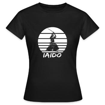 Iaido - T-shirt Femme - noir - Devant - AI Model Female 172 dark (172cm)