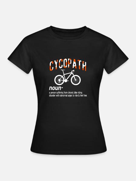 Mountainbike Fahrrad Radsport Fahrradtour Geschenk - Frauen T-Shirt - Schwarz