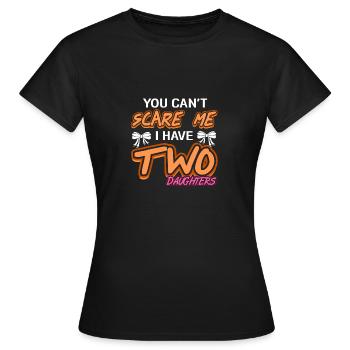 père et fille - T-shirt Femme - noir - Devant - AI Model Female 172 dark (172cm)