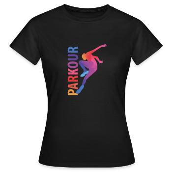 Parkour Geschenk - Frauen T-Shirt - Schwarz - Vorne - AI Model Female 172 dark (172cm)