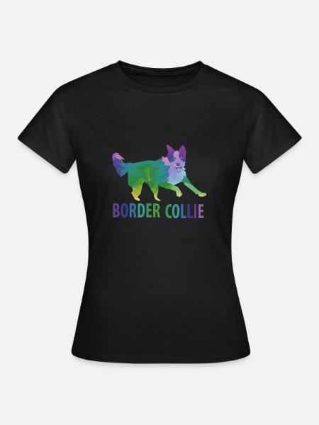 Border Collie Geschenk - Frauen T-Shirt - Schwarz