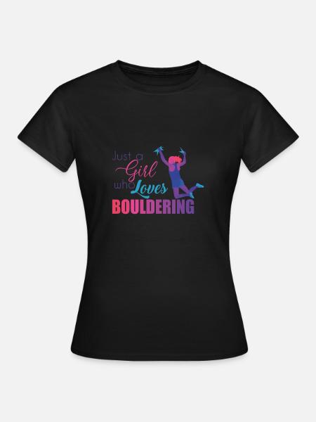 Boulderen - Vrouwen T-shirt - zwart