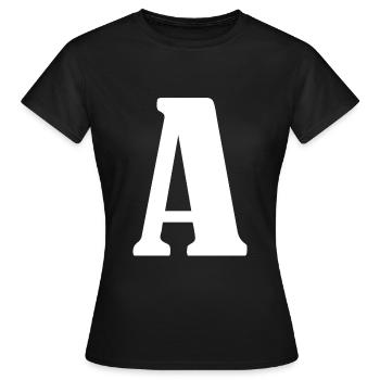 A - T-shirt Femme - noir - Devant - AI Model Female 172 dark (172cm)