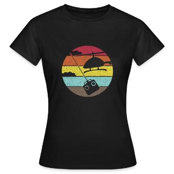 Hélicoptère RC Hélicoptère Hélicoptère - T-shirt Femme - noir - Devant - AI Model Female 172 dark (172cm)