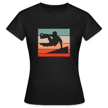 Parkour - Freerunning Design - Frauen T-Shirt - Schwarz - Vorne - AI Model Female 172 dark (172cm)