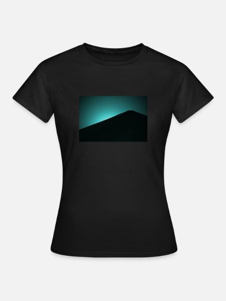 Mondlicht blau - Frauen T-Shirt - Schwarz