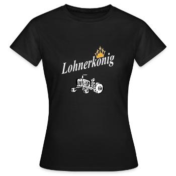 Le roi des salaires - T-shirt Femme - noir - Devant - AI Model Female 172 dark (172cm)