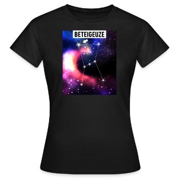 Beteigeuze die nächste supernova? Forscher Mond - Frauen T-Shirt - Schwarz - Vorne - AI Model Female 172 dark (172cm)