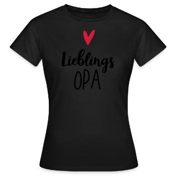Lieblings Opa - Frauen T-Shirt - Schwarz - Vorne - AI Model Female 172 dark (172cm)