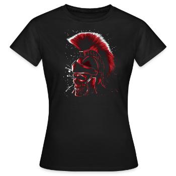 Roman skull - Women's T-Shirt - black - Front - AI Model Female 172 dark (172cm)
