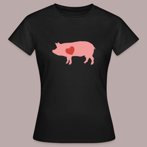 PIG WITH HEART - T-shirt dam