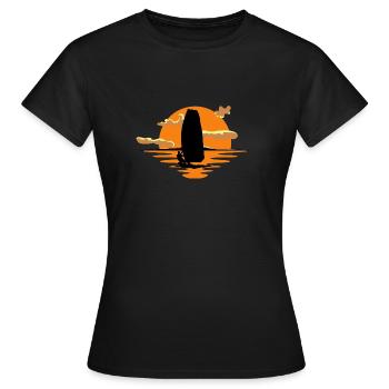 Windsurfer - T-shirt Femme - noir - Devant - AI Model Female 172 dark (172cm)