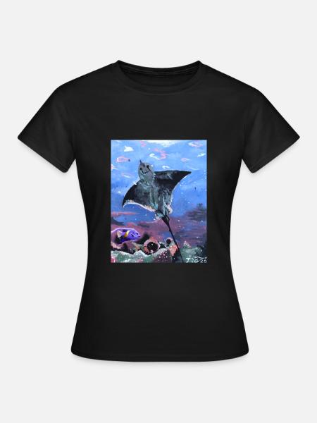 Die Anmut des Stachelrochens - Frauen T-Shirt - Schwarz
