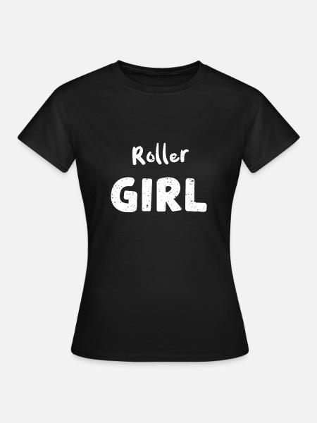Roller Girl - Skating - Frauen T-Shirt - Schwarz
