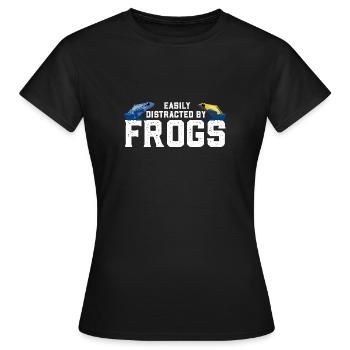 Grenouille grenouille grenouille dendrobate - T-shirt Femme - noir - Devant - AI Model Female 172 dark (172cm)