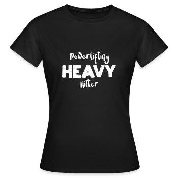 Powerlifting Heavy Hitter - T-shirt Femme - noir - Devant - AI Model Female 172 dark (172cm)