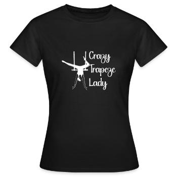 Circus Graphic Crazy Trapeze Lady Artiste de cirque - T-shirt Femme - noir - Devant - AI Model Female 172 dark (172cm)