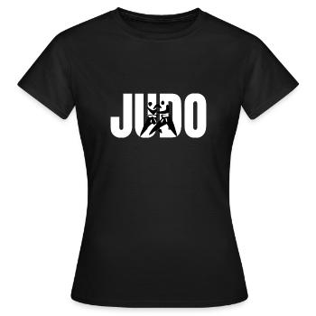 Judo - Women's T-Shirt - black - Front - AI Model Female 172 dark (172cm)