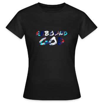 Rebound god - Women's T-Shirt - black - Front - AI Model Female 172 dark (172cm)