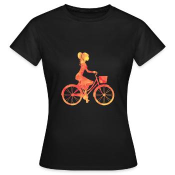 shopping - Women's T-Shirt - black - Front - AI Model Female 172 dark (172cm)