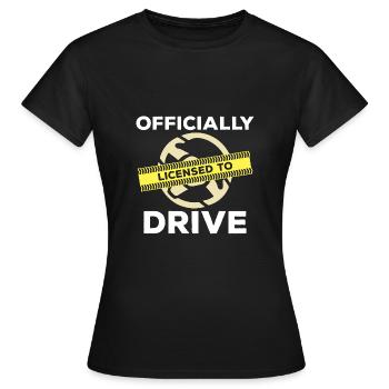 Fahrschüler - Frauen T-Shirt - Schwarz - Vorne - AI Model Female 172 dark (172cm)