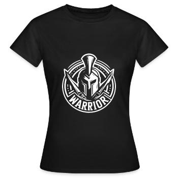 Guerrier Sparte Guerrier Spartiate Gladiateur romain - T-shirt Femme - noir - Devant - AI Model Female 172 dark (172cm)