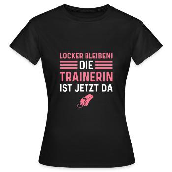 Fußballtrainerin Personal Trainerin - Frauen T-Shirt - Schwarz - Vorne - AI Model Female 172 dark (172cm)