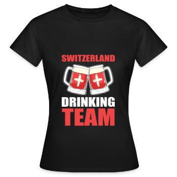 Schweiz Schweizer Schweizerdeutsch - Frauen T-Shirt - Schwarz - Vorne - AI Model Female 172 dark (172cm)