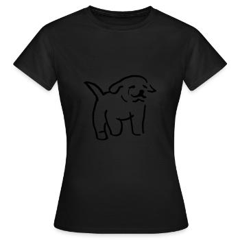 127 puppies - Women's T-Shirt - black - Front - AI Model Female 172 dark (172cm)