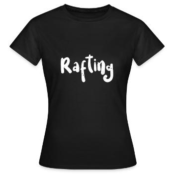 Rafting - Rafting - Frauen T-Shirt - Schwarz - Vorne - AI Model Female 172 dark (172cm)