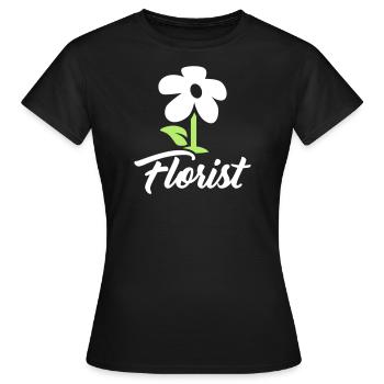 Florist - Frauen T-Shirt - Schwarz - Vorne - AI Model Female 172 dark (172cm)