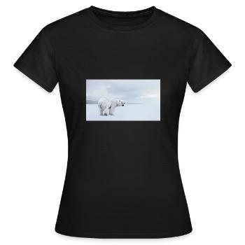 Majestätischer Eisbär in der Arktis 🐻❄️ - Frauen T-Shirt - Schwarz - Vorne - AI Model Female 172 dark (172cm)