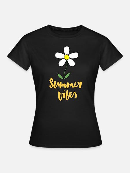 Summer Vibes - Frauen T-Shirt - Schwarz