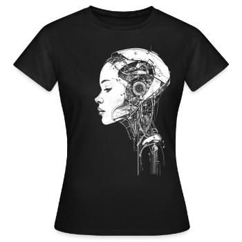 Android Assembly - Frauen T-Shirt - Schwarz - Vorne - AI Model Female 172 dark (172cm)