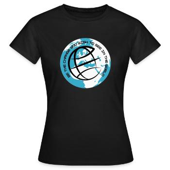 Soyez vous le changement - T-shirt Femme - noir - Devant - AI Model Female 172 dark (172cm)