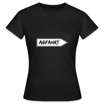 Abfahrt Feiern Party - Frauen T-Shirt - Schwarz - Vorne - AI Model Female 172 dark (172cm)