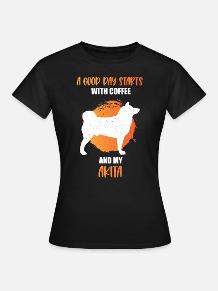Akita - Frauen T-Shirt - Schwarz