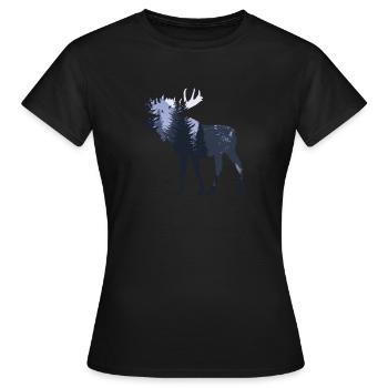 Élan - T-shirt Femme - noir - Devant - AI Model Female 172 dark (172cm)